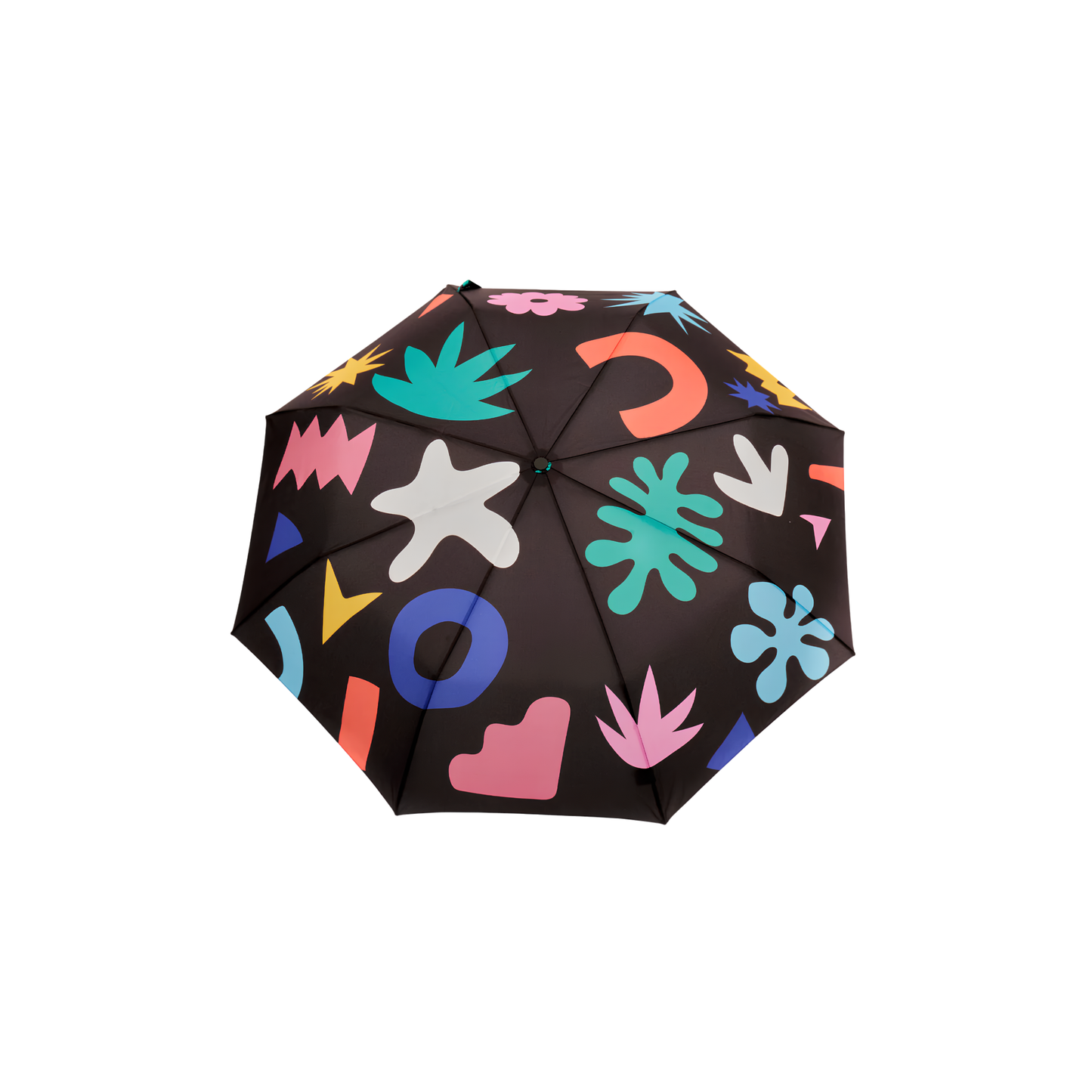 Top view of the open Original Duckhead Duck Umbrella Compact Palma, from sustainable materials.