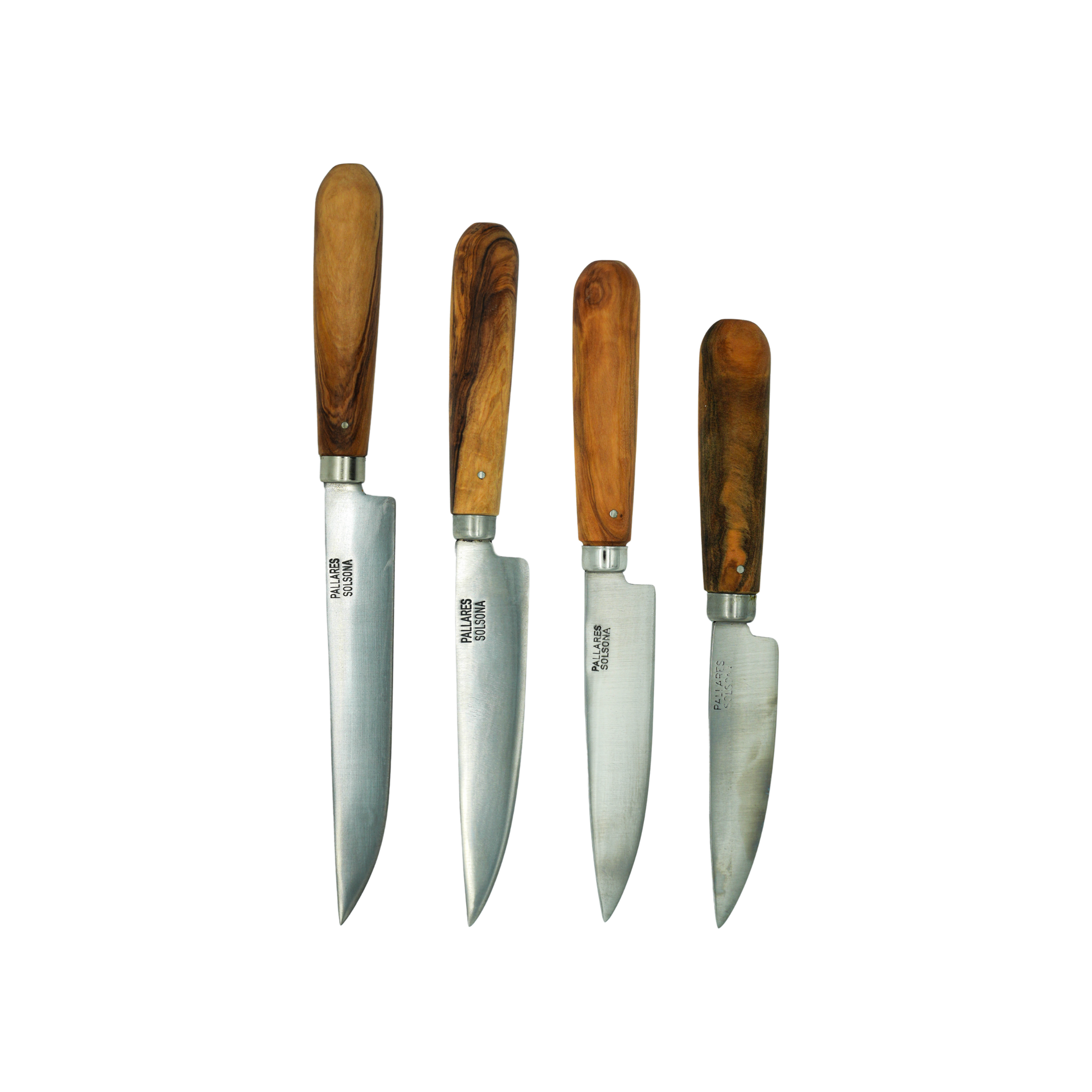 Showing the collection of Pallares Solsona Kitchen Knife Straight Blade Carbon Steel Olive Wood Handle