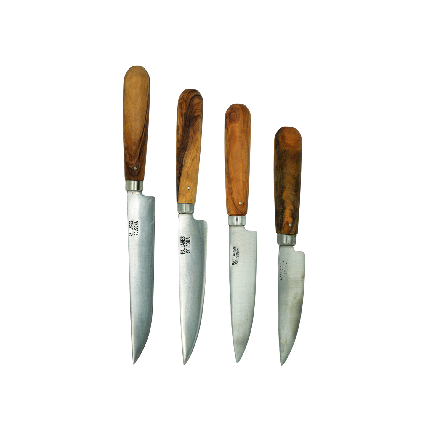 Showing the collection of Pallares Solsona Kitchen Knife Straight Blade Carbon Steel Olive Wood Handle