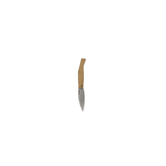 Pallares Solsona carbon steel pocket knife 8cm with boxwood handle open