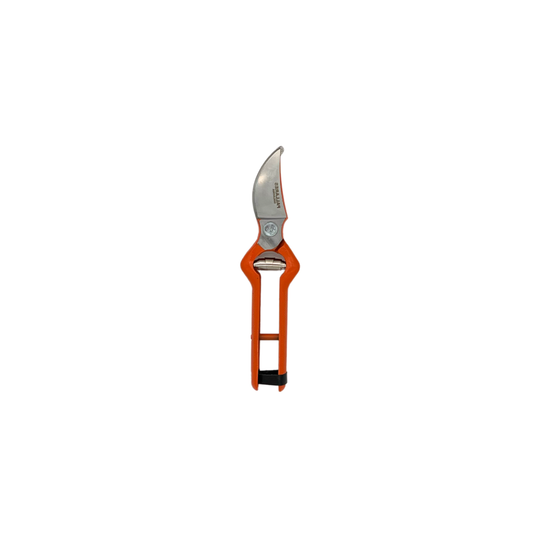 Pallares Solsona 22cm red pruning shears with metal handle closed 