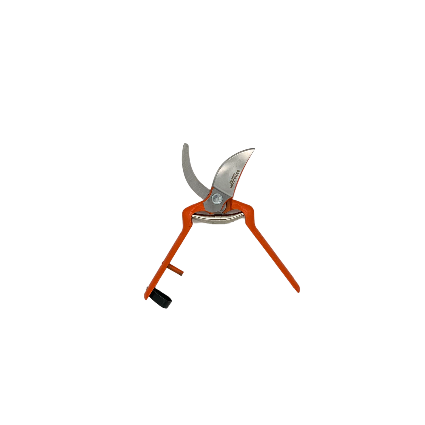 Pallares Solsona 22cm red pruning shears with metal handle opened 