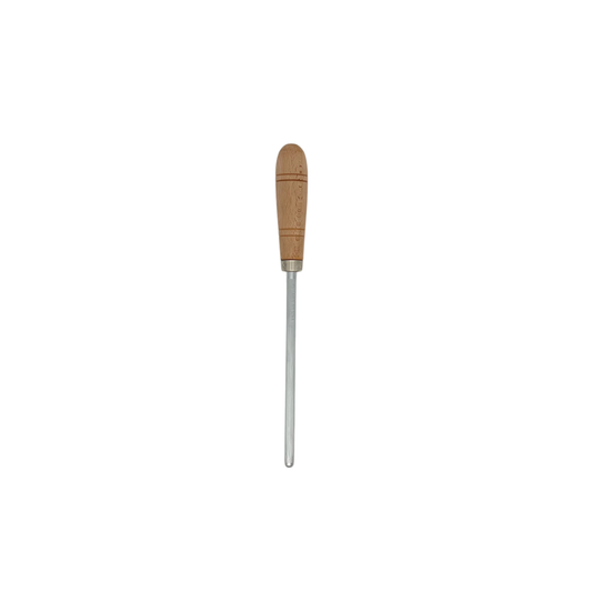 Pallares Solsona 20cm sharpening steel with beech handle front view