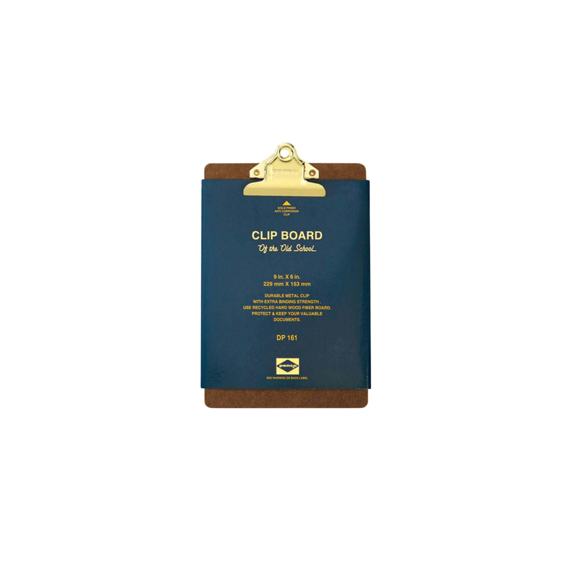Penco A5 old school clipboard front view with packaging