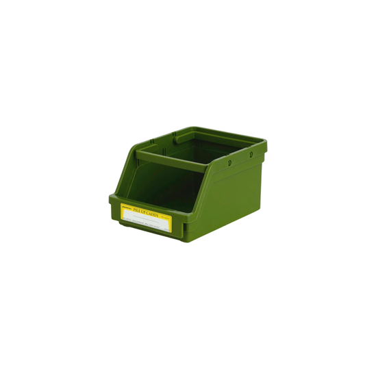 Penco pile up caddy front angled view green