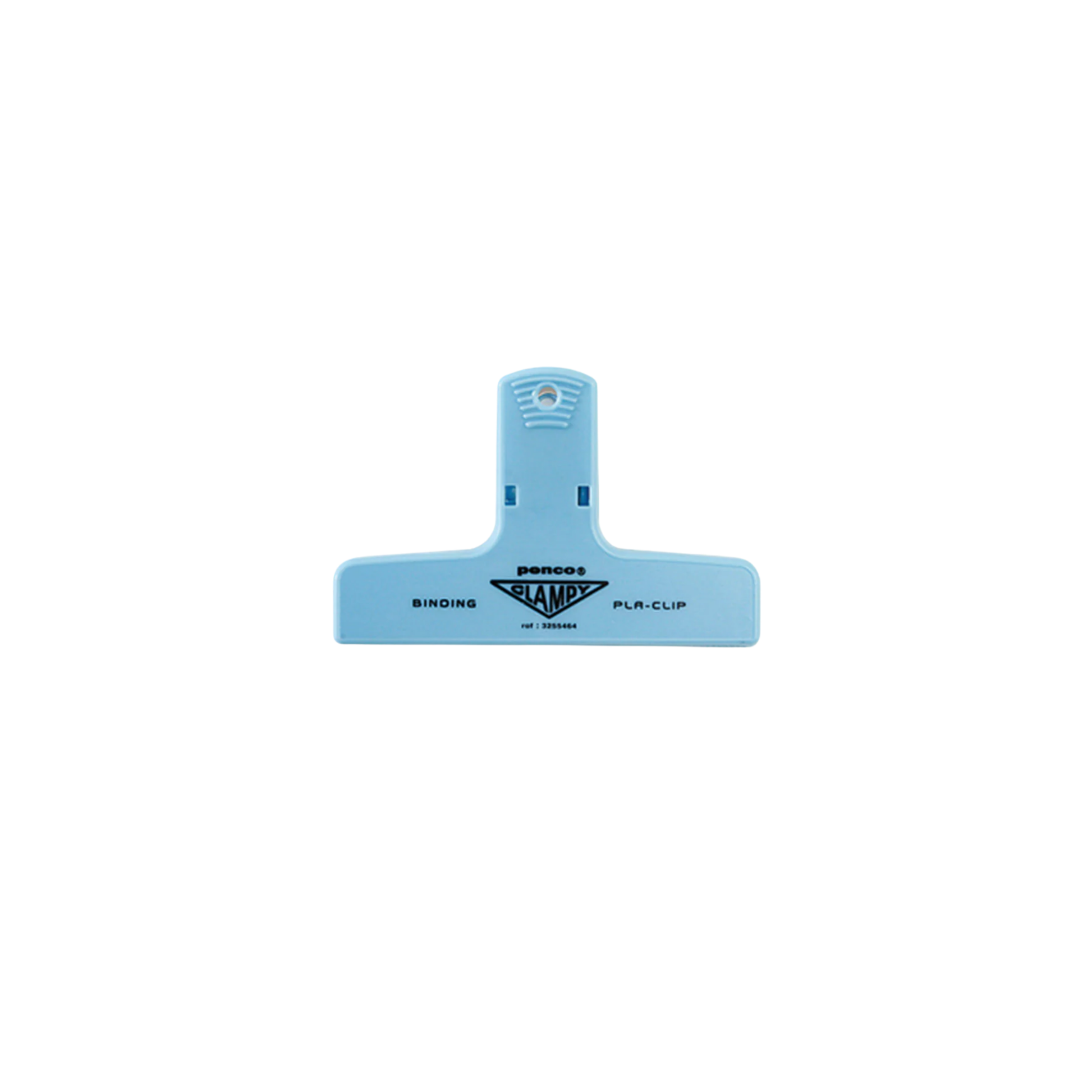 Penco plastic light blue clip front view 