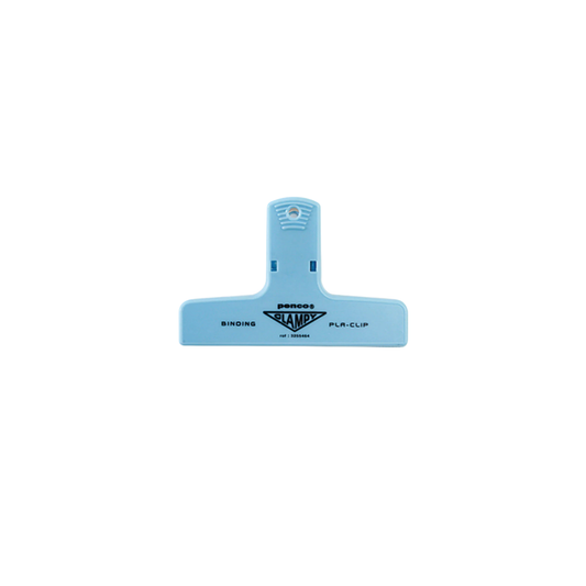 Penco plastic light blue clip front view 