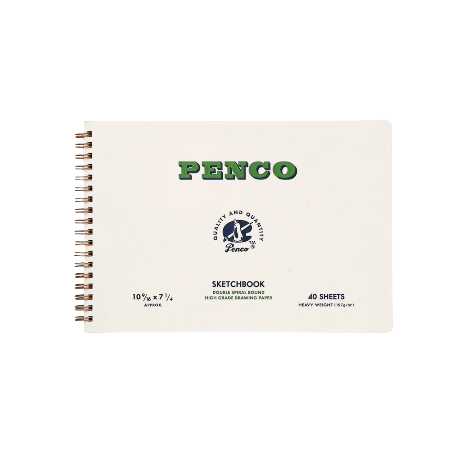Front view of Penco spiral sketch book B5