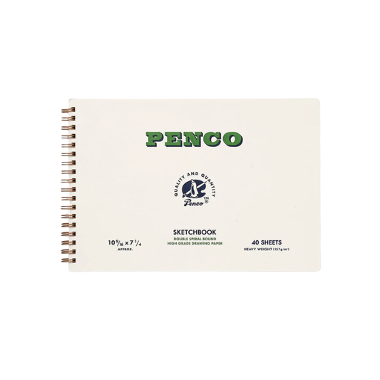 Front view of Penco spiral sketch book B5