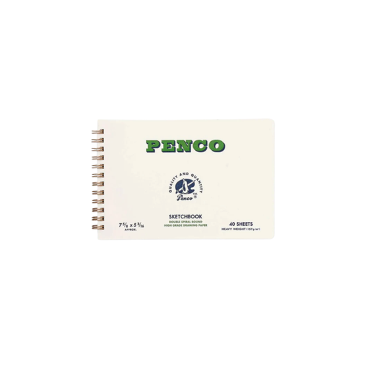Front view of Penco spiral sketch book B6