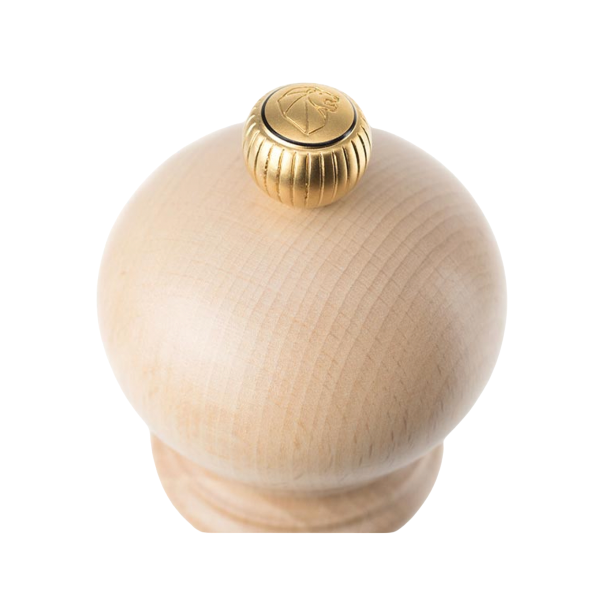 Peugeot Paris uSelect Salt Mill 18cm Natural top view with Peugeot logo