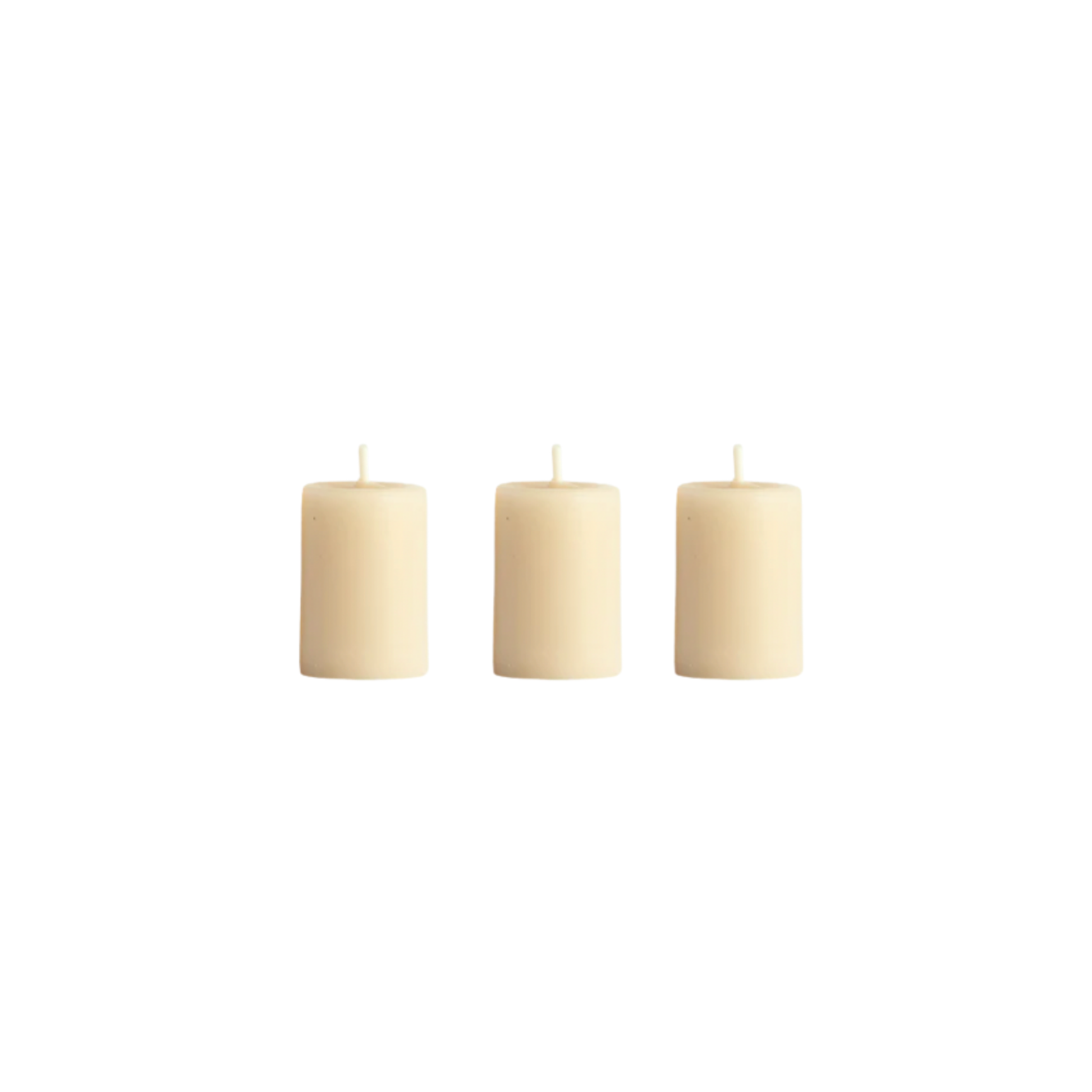 Queen Bee mini pillar candles set of 3 out of packaging
