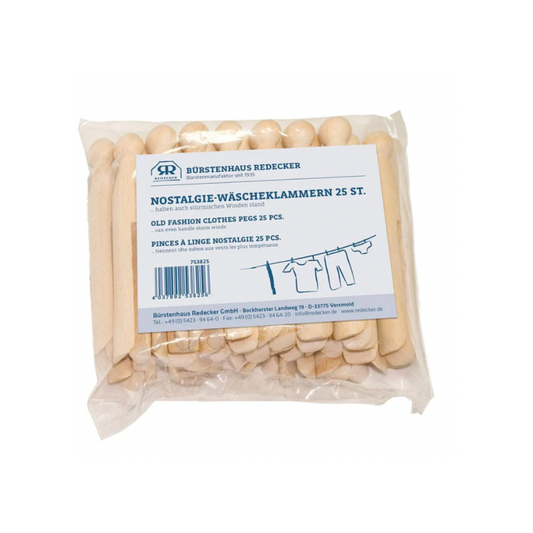 Redecker clothes peg pack of 25 in packaging
