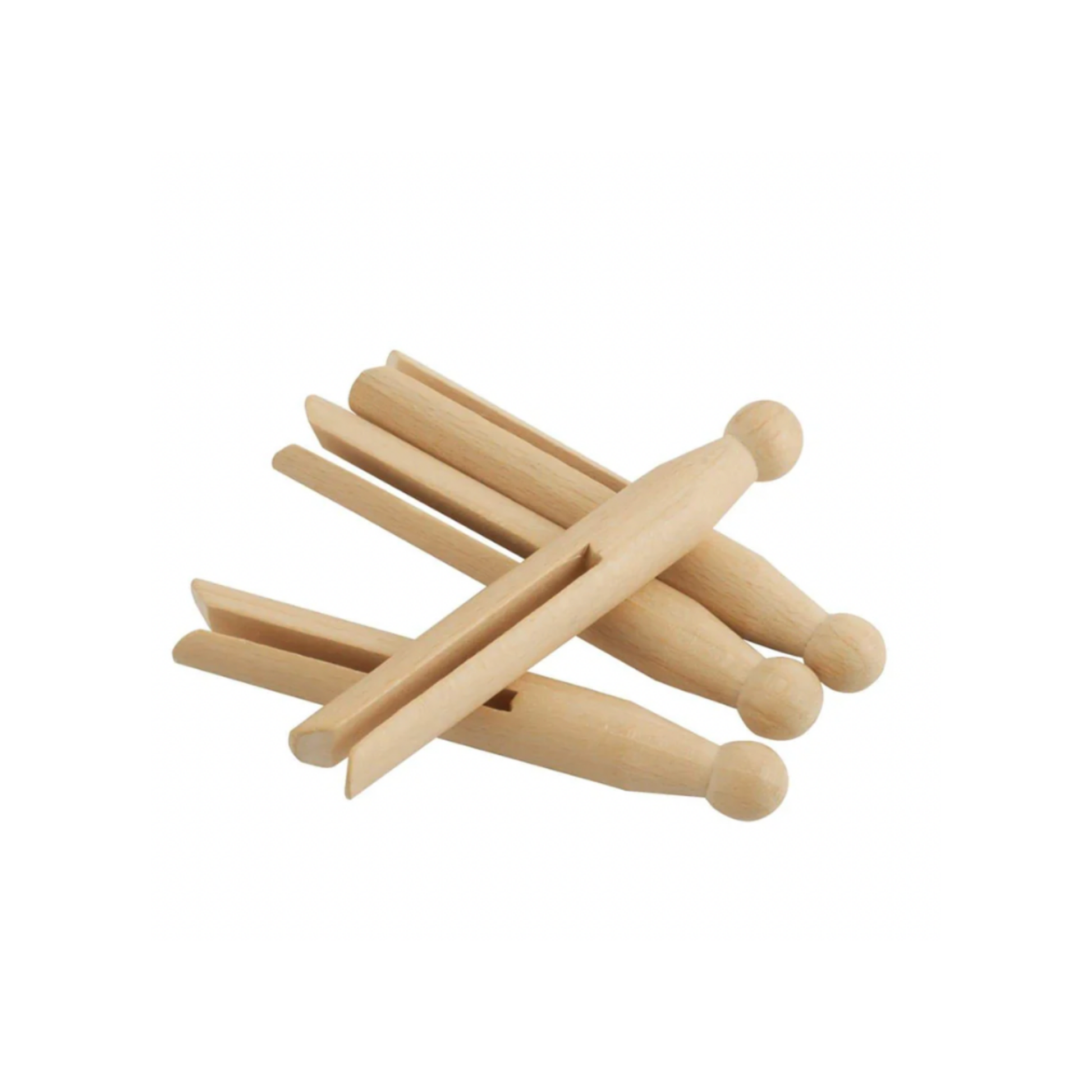 Redecker clothes peg on display stacked on top of eachother 
