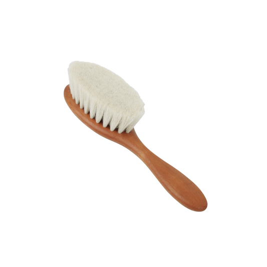Redecker baby hair brush andgled front view