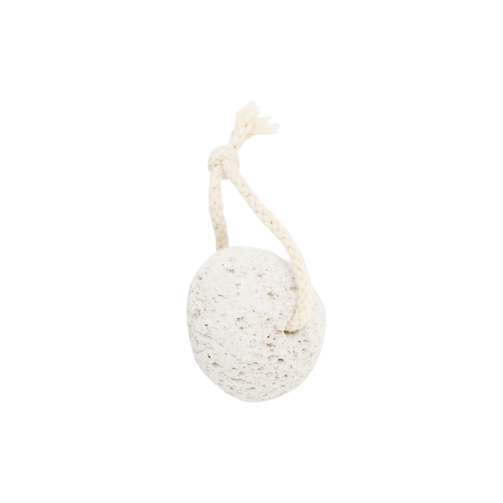 Redecker hamman pummice stone with chord loop shown upright