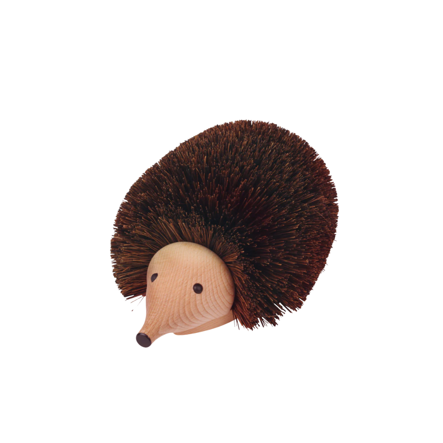 Redecker hedgehog shoe cleaner side angled view