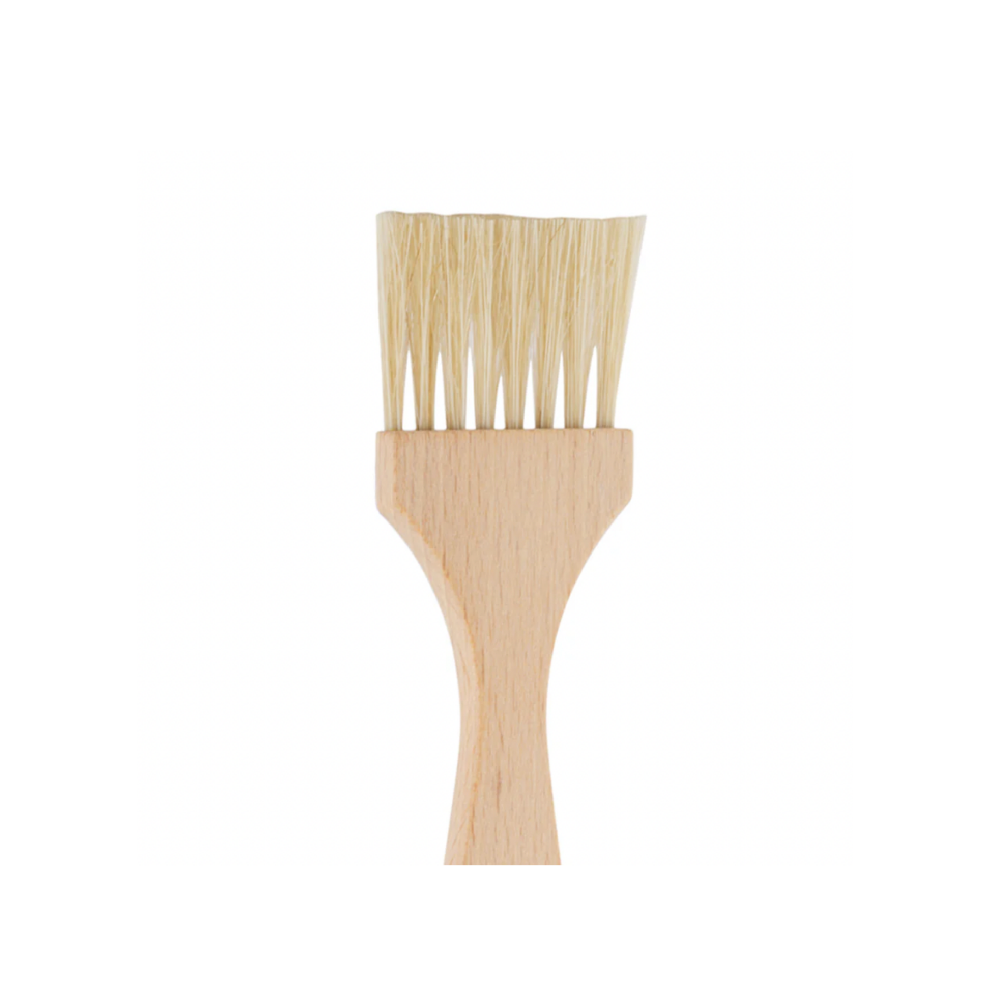 Redecker Pastry brush angled close up view of brush bristles 