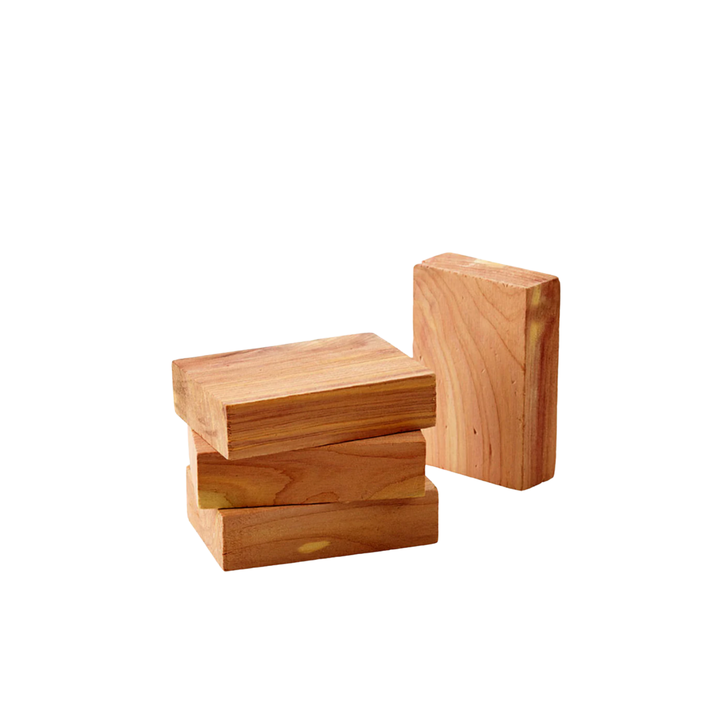 Unpackaged stacked Redeckar ceadr blocks 