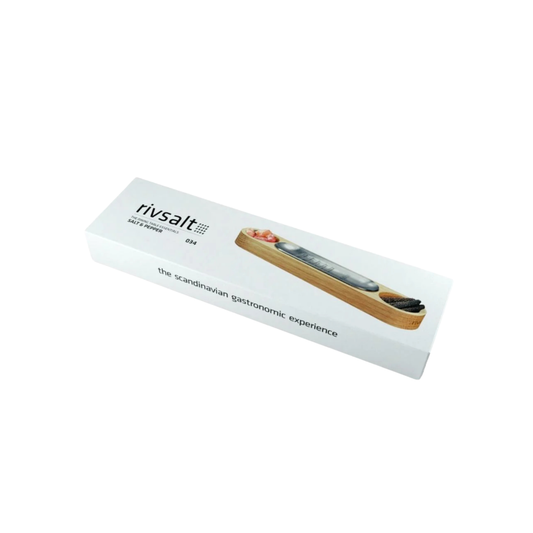 Rivsalt Dining Table Essentials Salt & Pepper in packaging