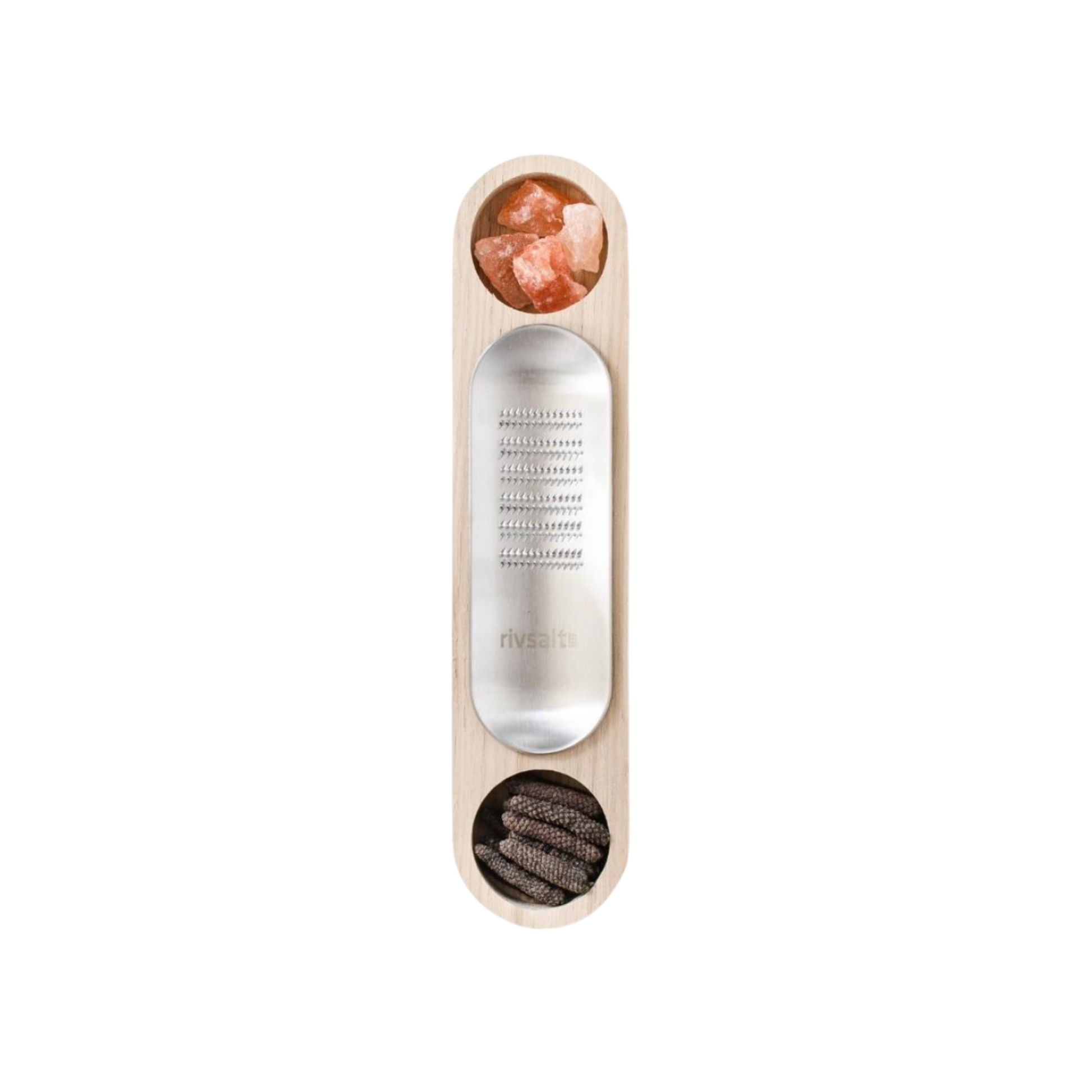 Rivsalt Dining Table Essentials Salt & Pepper out of packaging