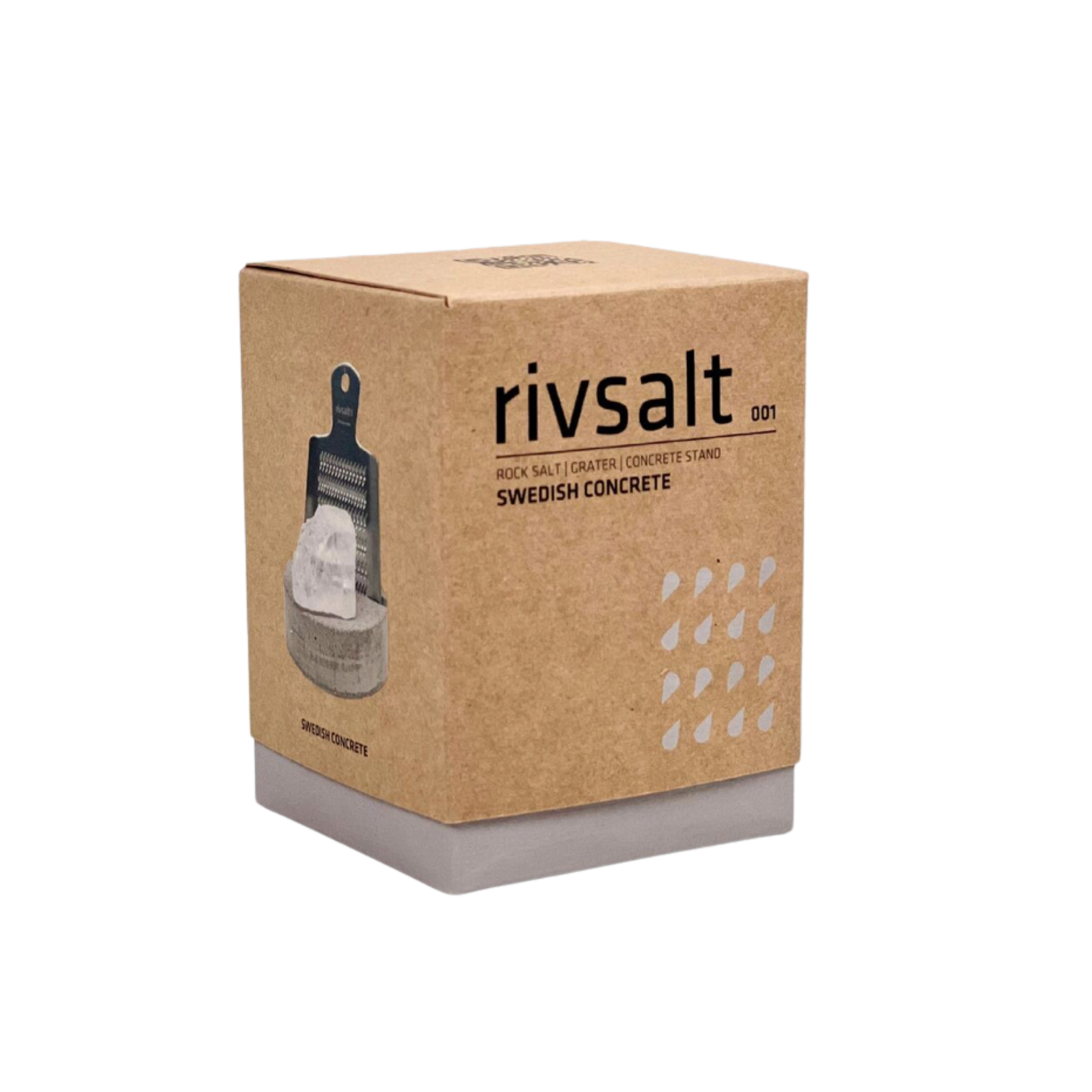 The Original Rivsalt Swedish Concrete packaging box