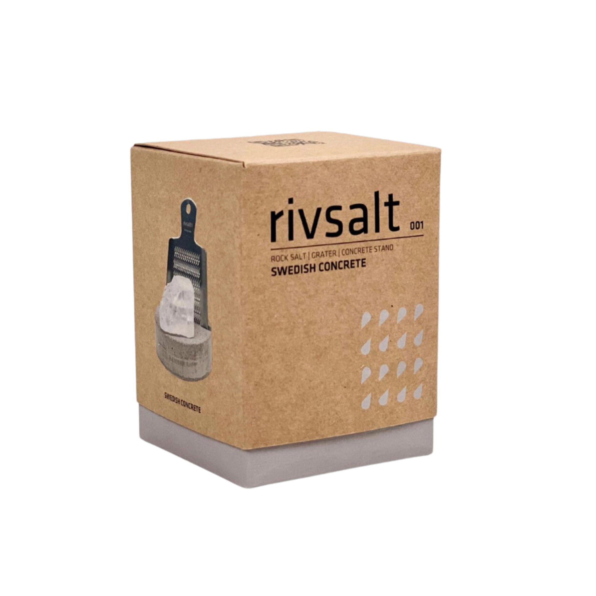 The Original Rivsalt Swedish Concrete packaging box
