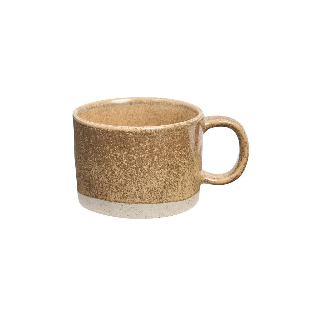 Semi top view of the mug from the Robert Gordon Mineral Mugs (set of 4) Zircon featuring reactive glaze finish over an earthly clay body durable stoneware.
