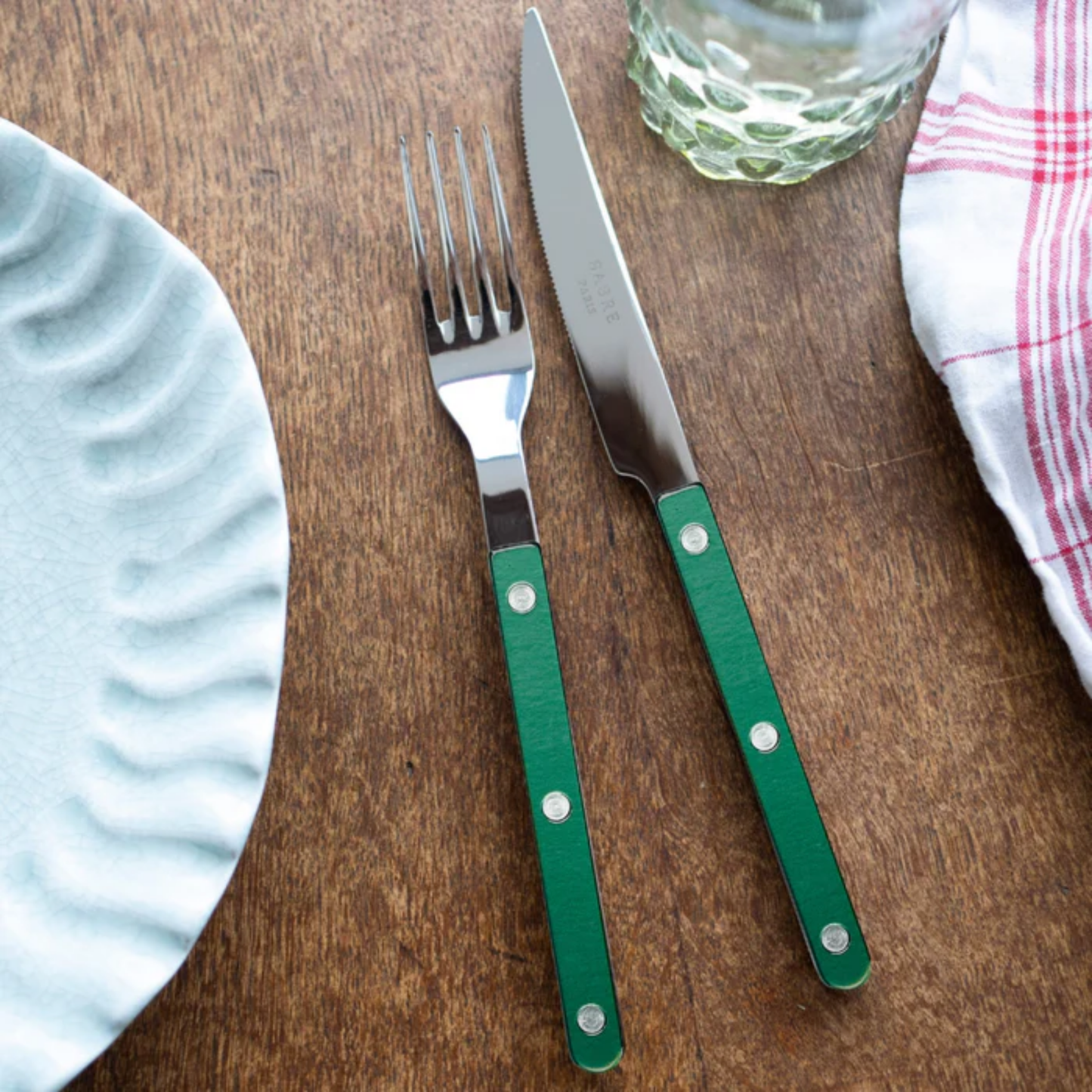 Bistrot Cutlery Dark Green Set