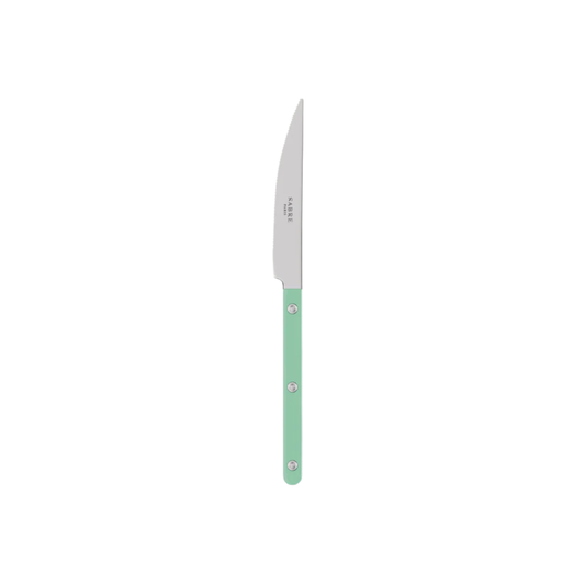 Sabre Paris Bistrot Dinner Knife 24 cm - stainless steel and nylon café-style cutlery with visible rivets, available in gloss or vintage finish, elegant and durable design for modern dining.