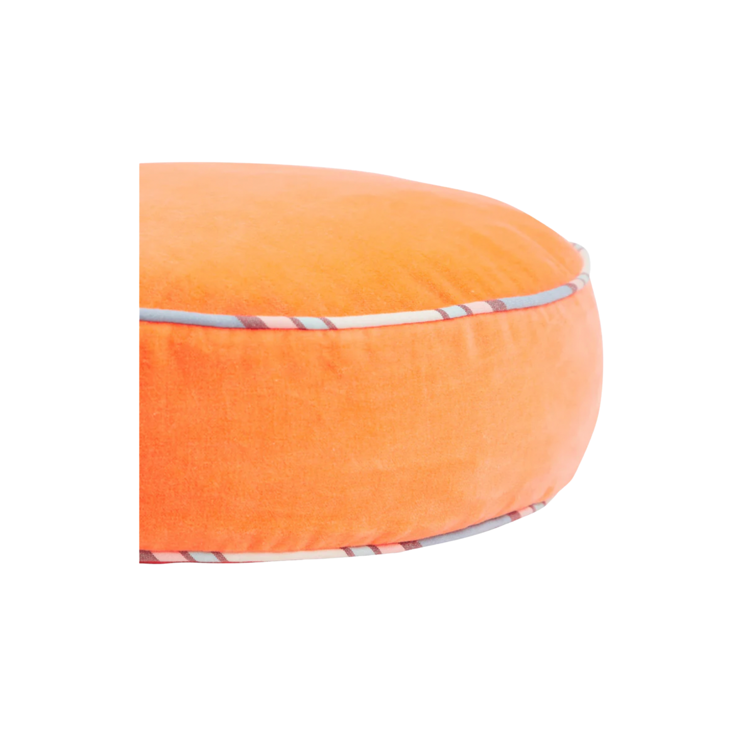 Sage & Clare Velvet Castillo round desert cushion side view