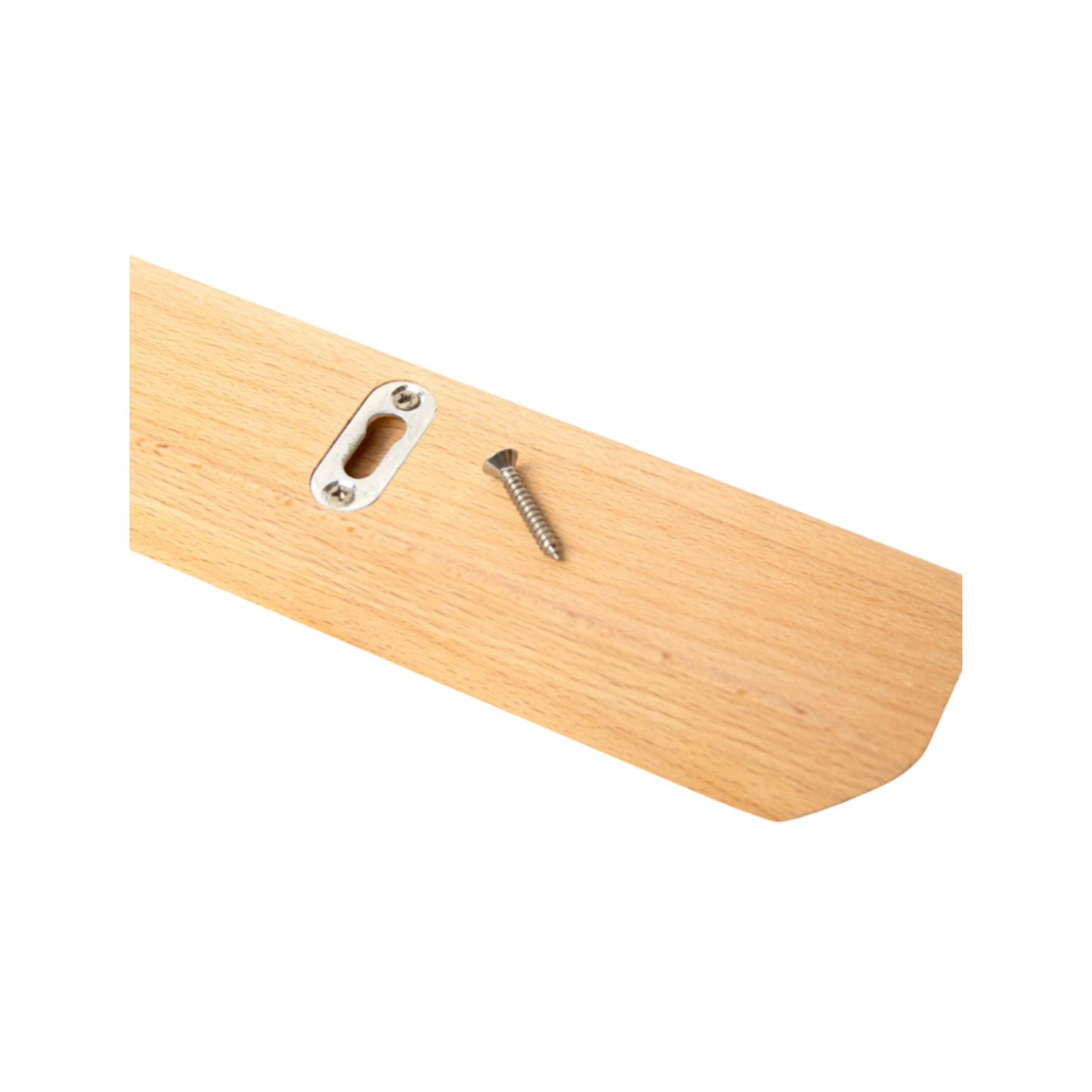 Sandsmade Knife Rack 55cm Beech back view close up on hanging mechanism