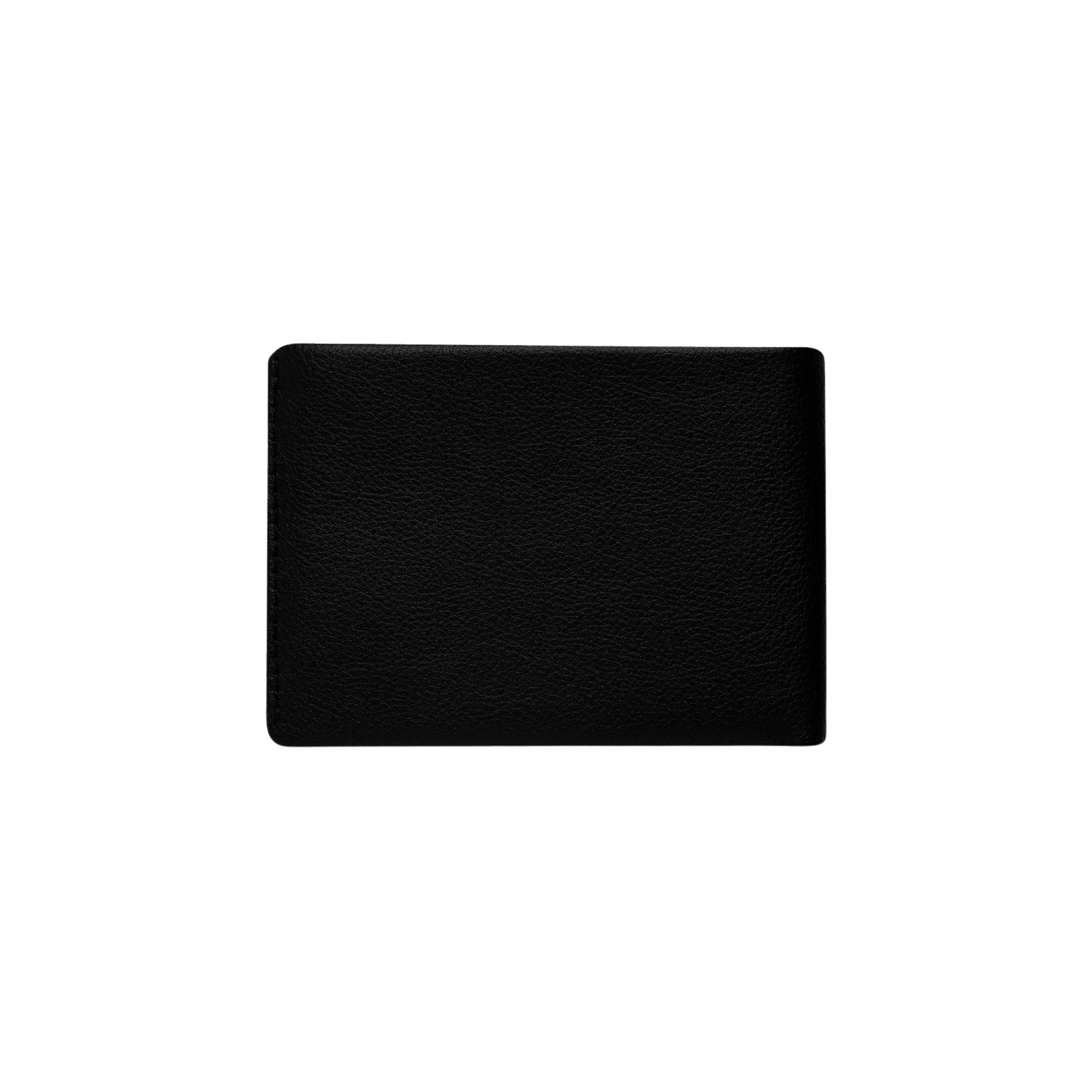 Back view of the Status Anxiety Wallet Jonah Black from premium Italian leather with 6 card slots, and fits AUD & USD.