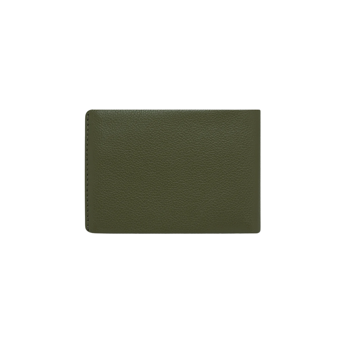 Back view of the Status Anxiety Wallet Jonah Khaki from premium Italian leather with 6 card slots, and fits AUD & USD.