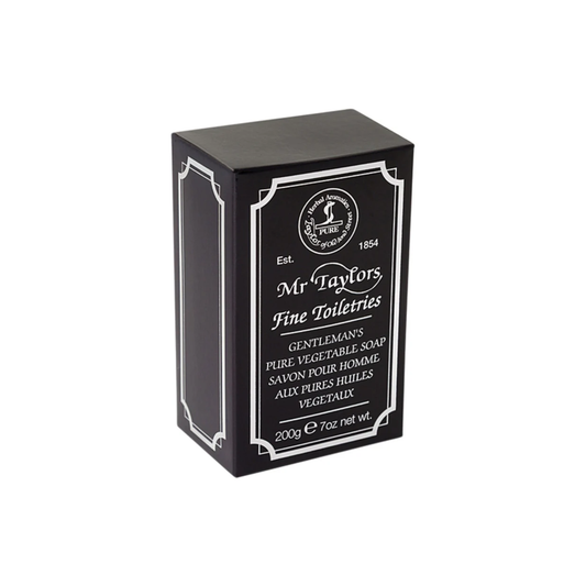 Bath soap bar packaging side angled view
