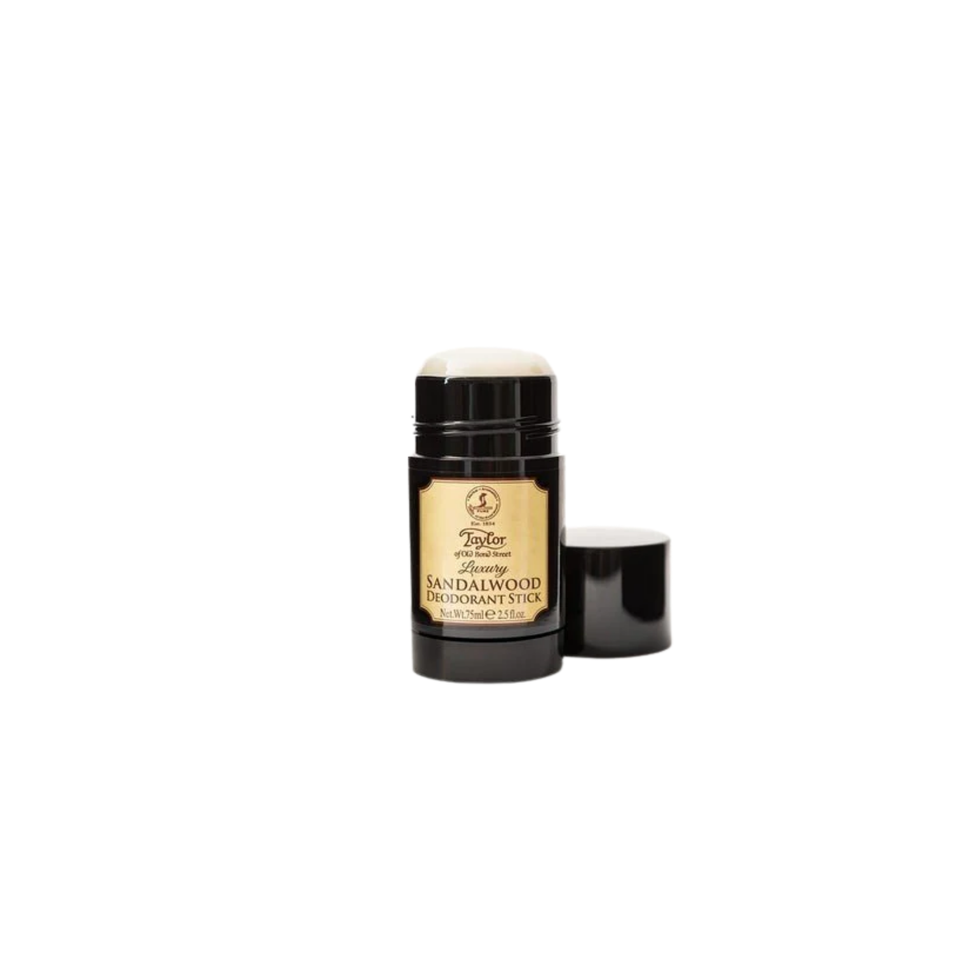 75ml sandalwood deodorant stick front view with lid off