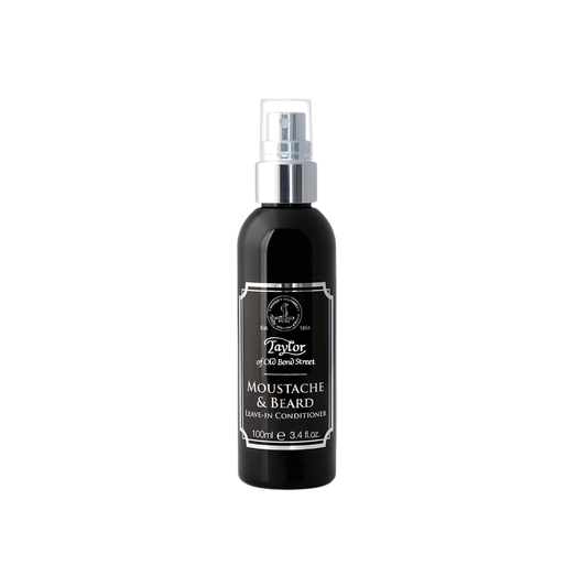 Front view of the Taylor of Old Bond Street Moustache and Beard Conditioner 100ml with keratin.