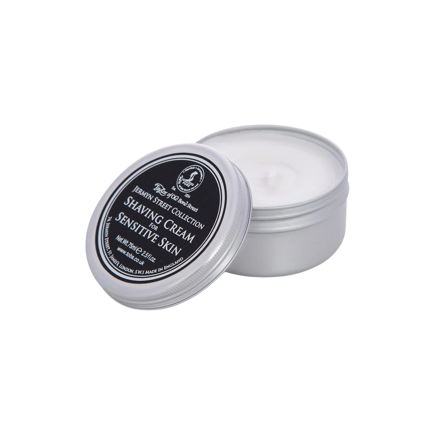 Open Taylor of Old Bond Street Shaving Cream Bowl 75g Jermyn St which is allergen-free.