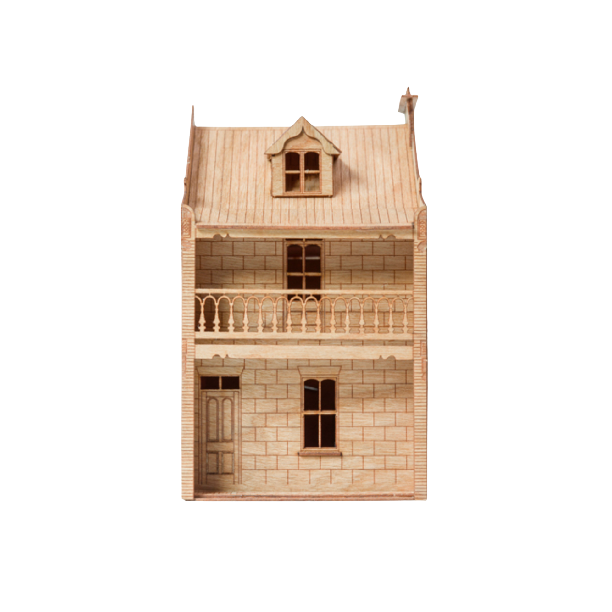 The Little Building Co wooden Model House Surry Hills Terrace straight on front view