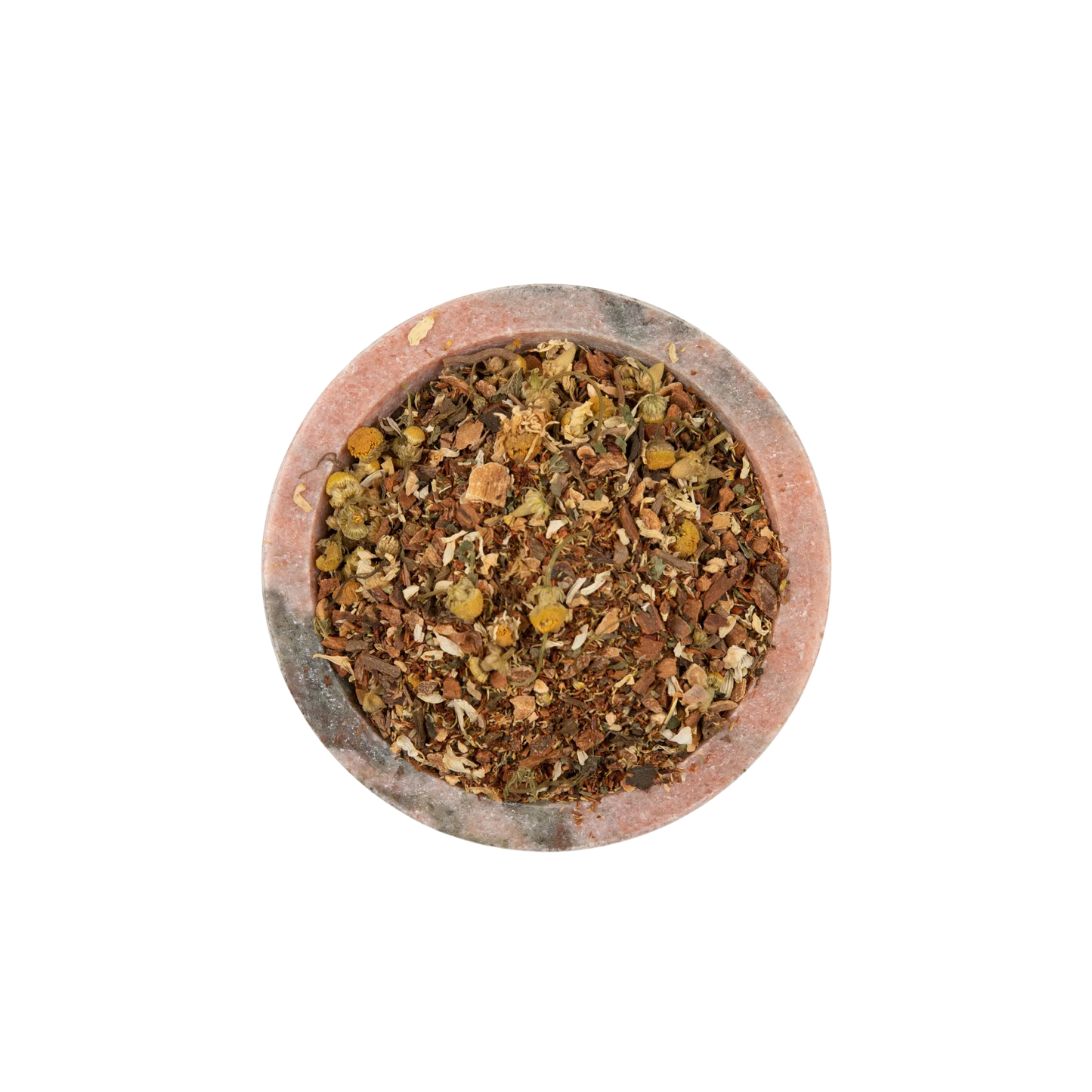 The Tea Collective loose leaf lullaby sleep tea in bowl top view