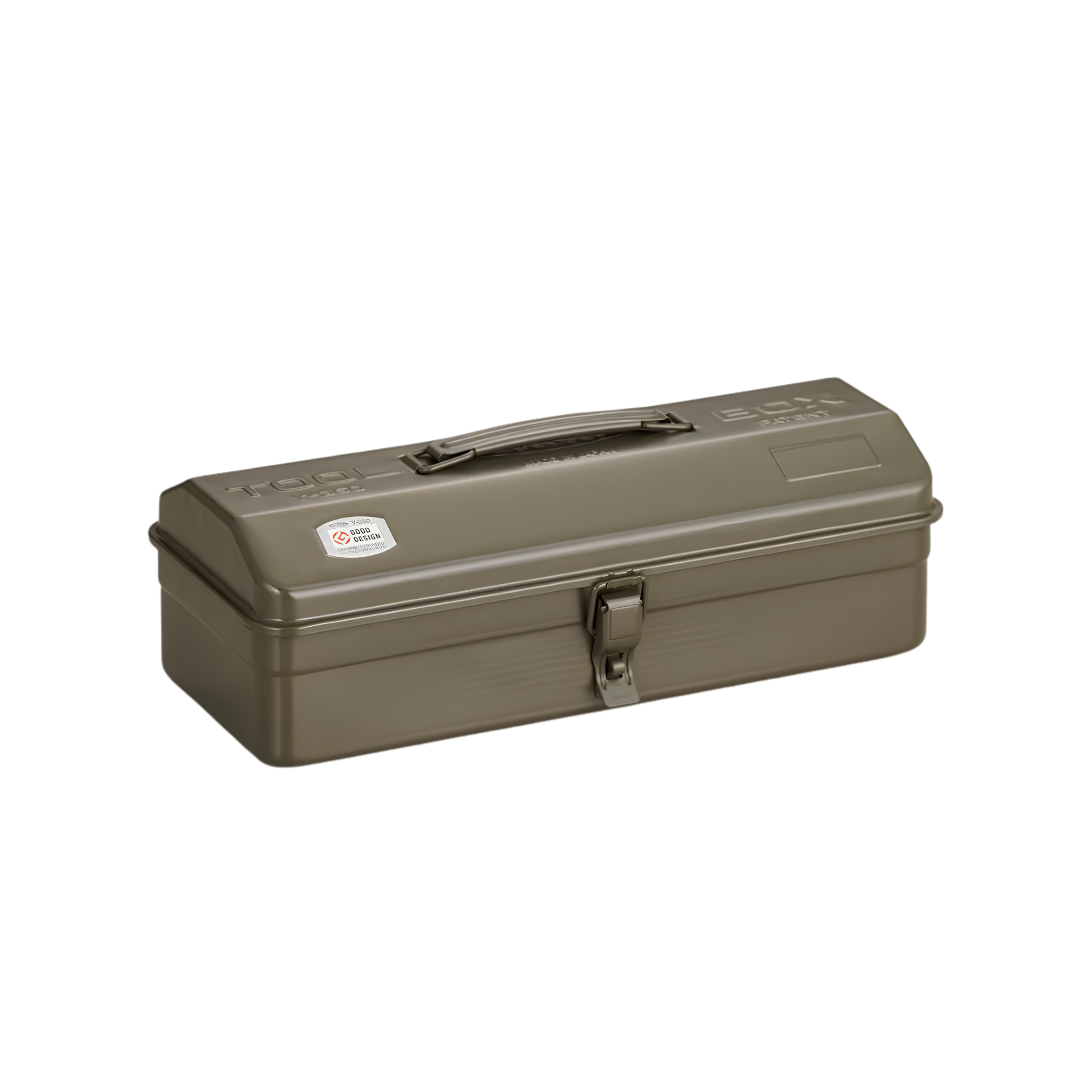 Semi side view of the Toyo Toolbox Camber Top Y-350 Matte Moss Green which is from pressed steel, combines with ample storage capacity and sleek stylish look.