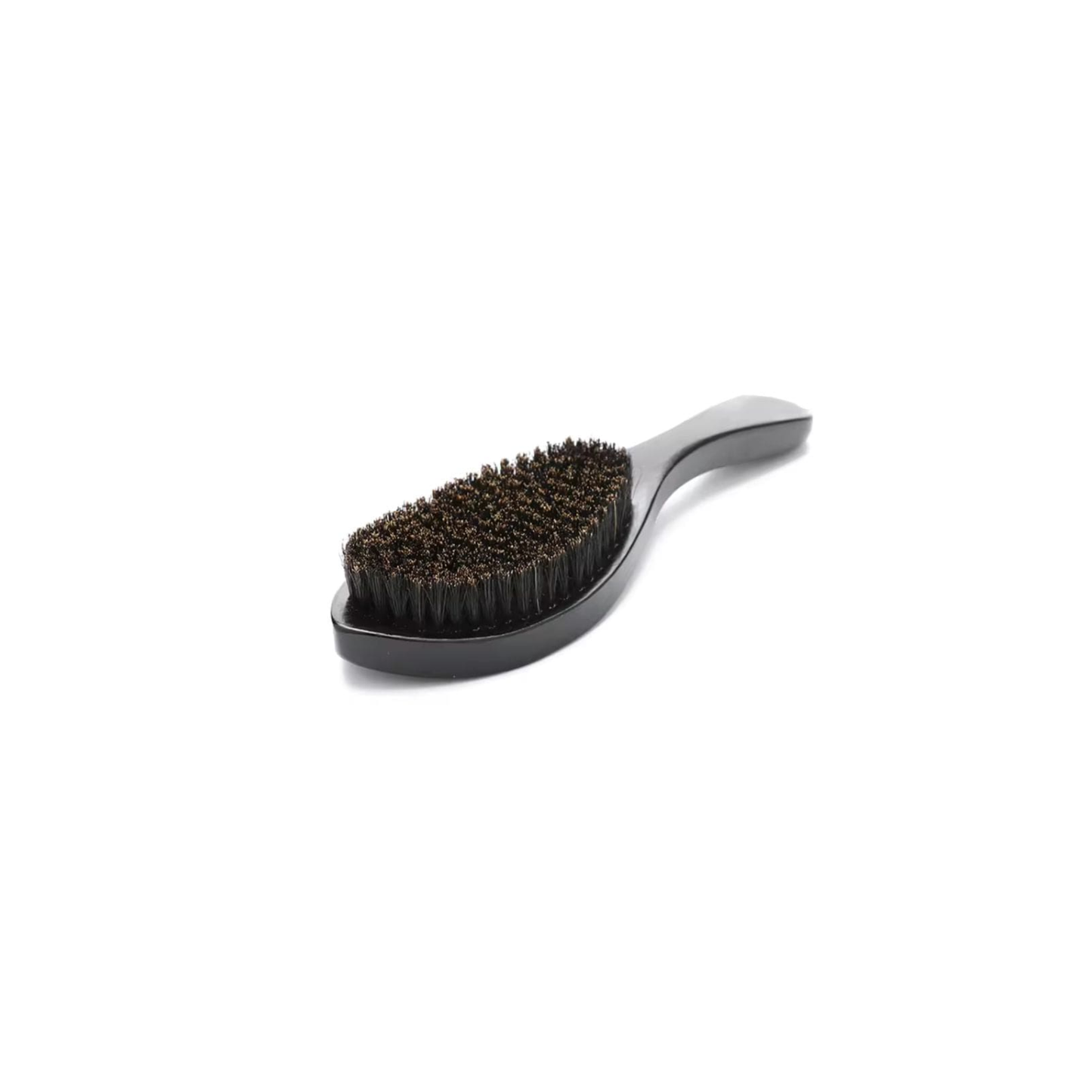 Yaqi Beard Brush Black - Premium beech wood beard brush with natural black boar bristles for smooth, tangle-free grooming - Durable wooden handle for easy control and daily beard care styling