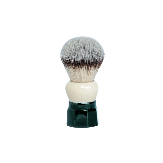 Yaqi Shaving Brush Synthetic Obsidian out of packaging 