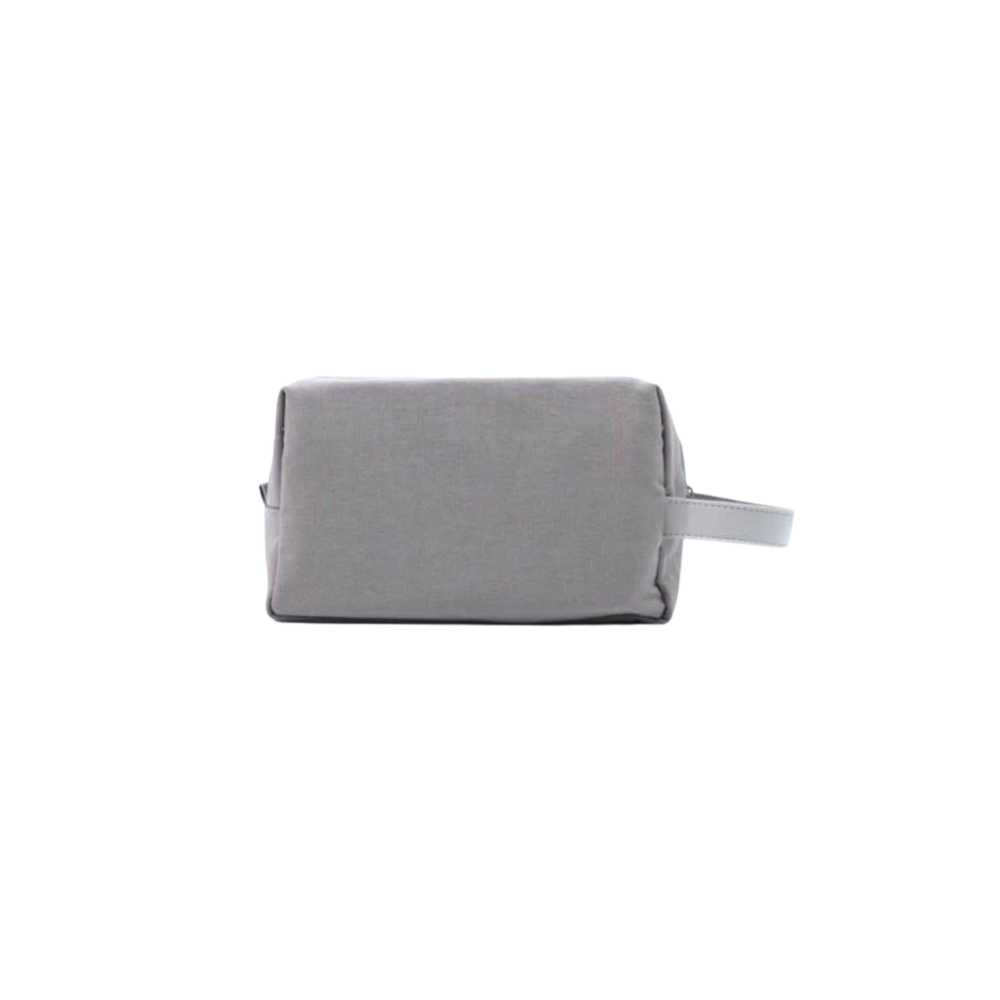 Back view of Yaqi Toiletry Bag - Black nylon travel toiletry bag with internal and external zip pockets - Compact 25x15x9cm design - Durable, lightweight, and ideal for organizing shaving or grooming essentials at home